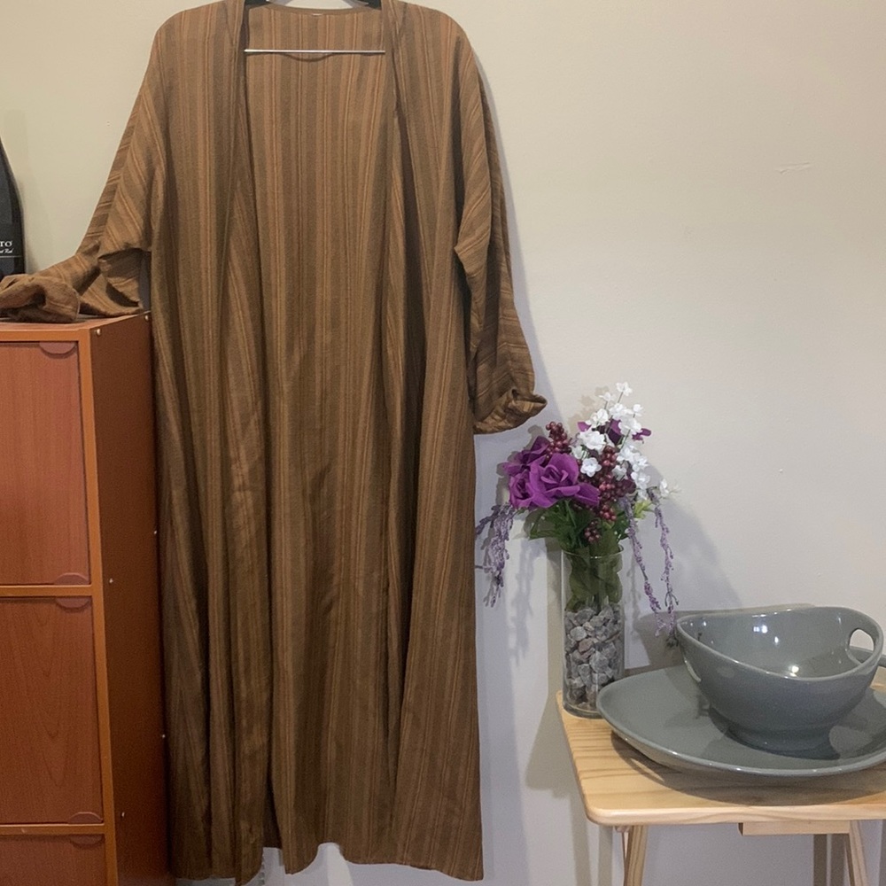 Brown long cardigan